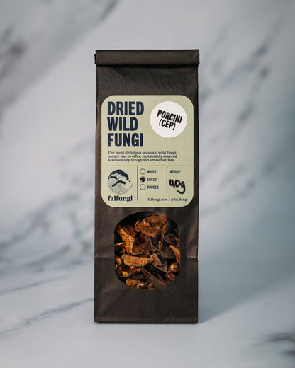 Box of falfungi dried wild Porcini mushrooms, 30 g