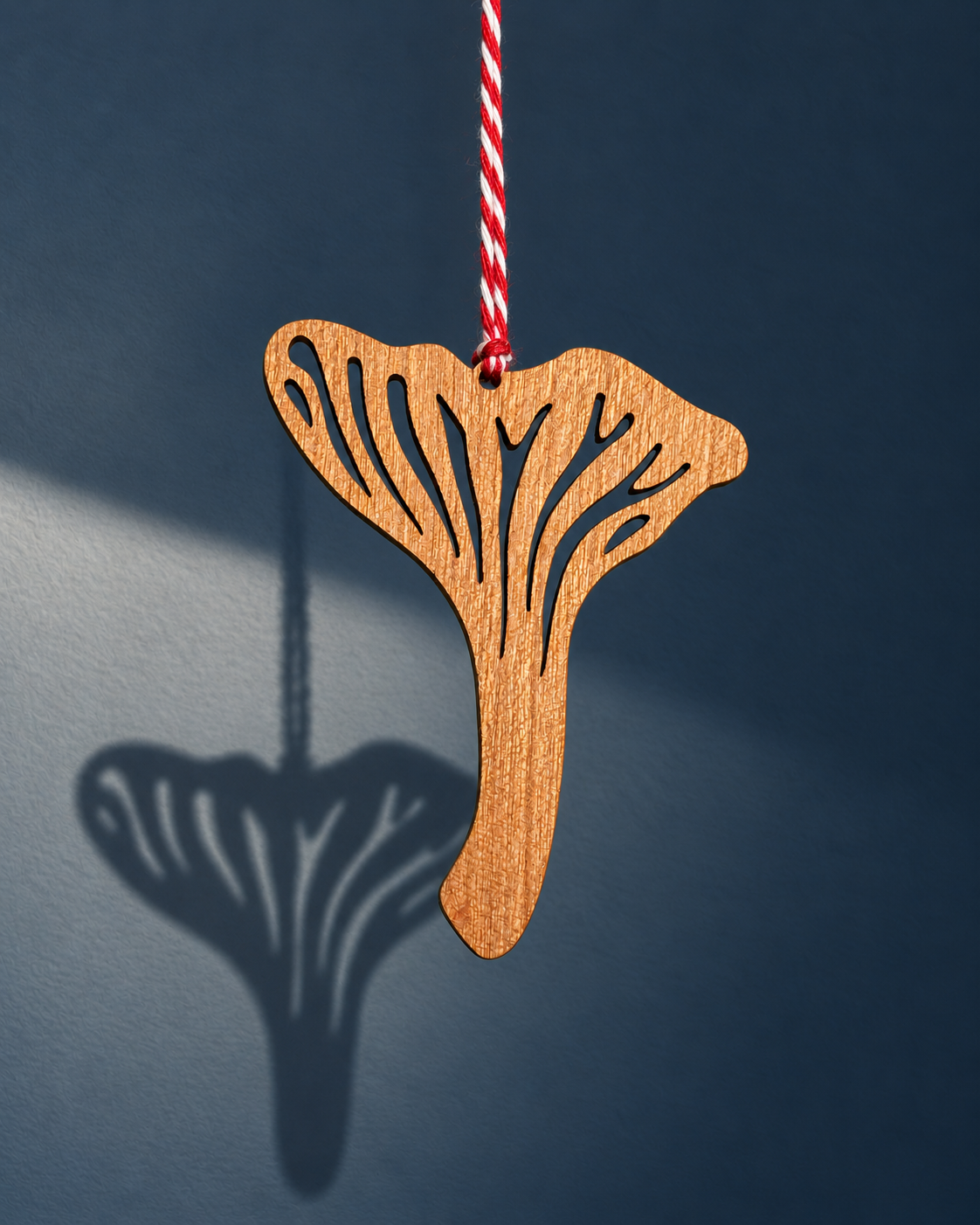 Wooden Mushroom Christmas Decorations