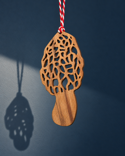 Wooden Mushroom Christmas Decorations