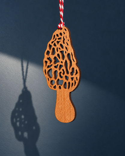 Wooden Mushroom Christmas Decorations