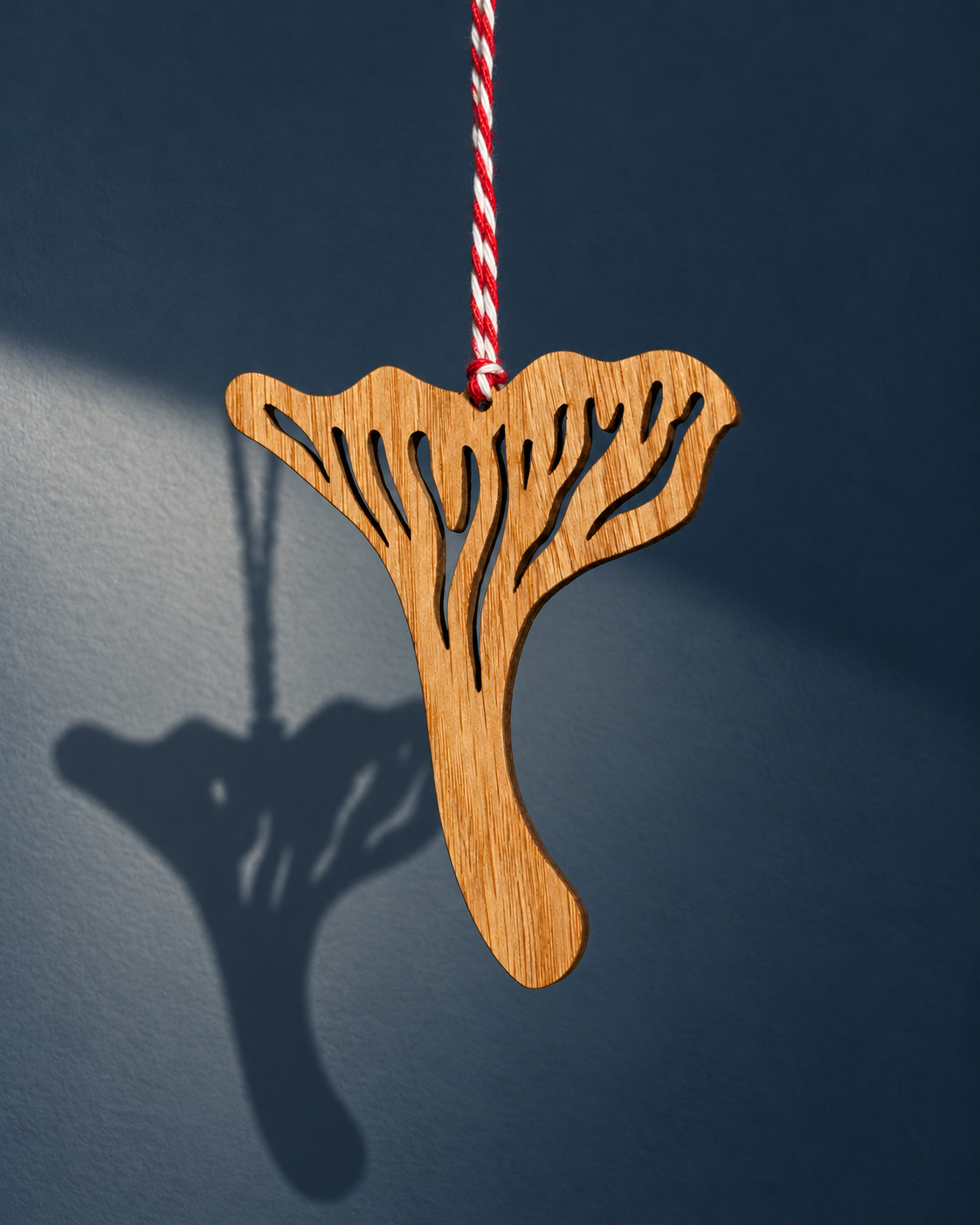 Wooden Mushroom Christmas Decorations